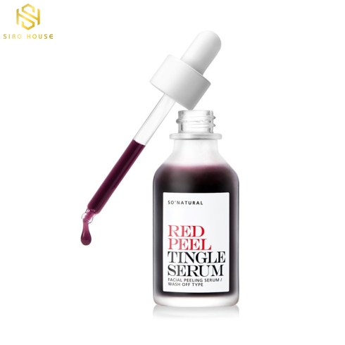 Tinh chất peel da sinh học SO NATURAL Red Peel Tingle Serum 35mL