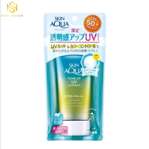 Kem chống nắng SKIN AQUA Tone up UV Essence Mint Green SPF 50+ 80g