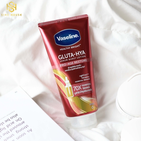 Sữa Dưỡng Thể Vaseline Healthy Bright Gluta Pro-Age Restore Serum Burst Lotion 300 ml