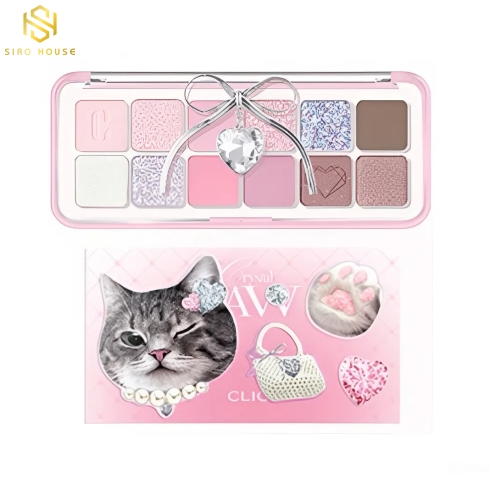 [Luxury Koshort Edition] Phấn mắt 12 ô CLIO Pro Eye Palette Air - Crystal Paw