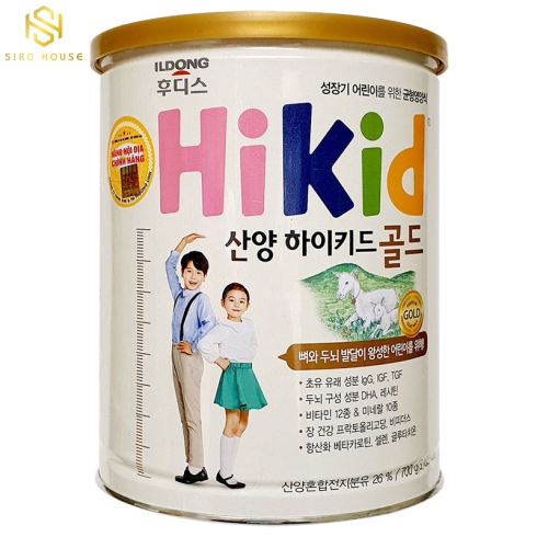 Sữa dê núi HIKID hỗ Trợ tăng chiều cao cho bé 1-9 tuổi (Vị Original )