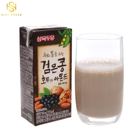 Sữa óc chó hạnh nhân đậu đen SAHMYOOK (140mL x 24 hộp)