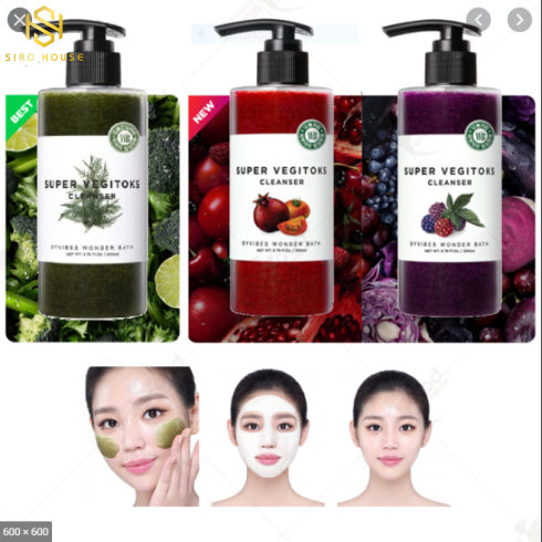 SỮA RỬA MẶT RAU CỦ, QUẢ HÀN QUỐC 3 in 1