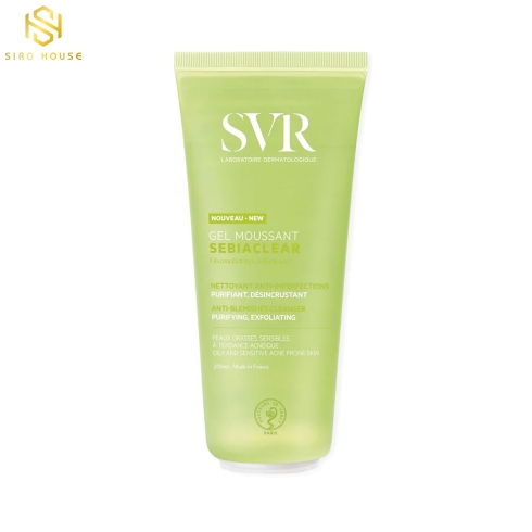 Gel rửa mặt SVR Sebiaclear