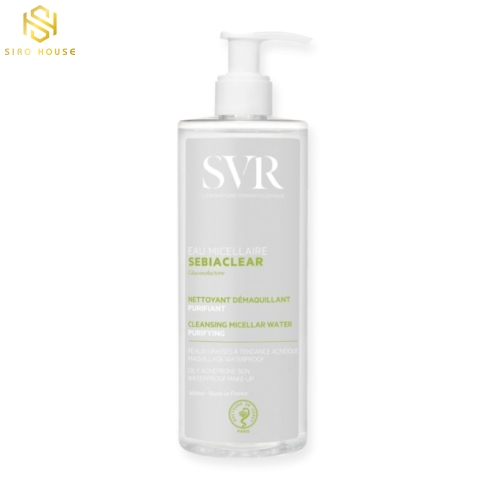 Nước Tẩy Trang Làm Sạch Sâu Loại Bỏ Dầu Nhờn SVR Sebiaclear Eau Micellaire 400ml