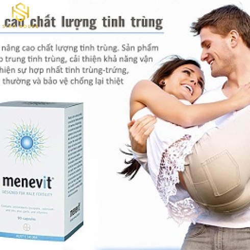 Viên uống hỗ trợ sinh sản dành cho nam giới MENEVIT 90 viên 
