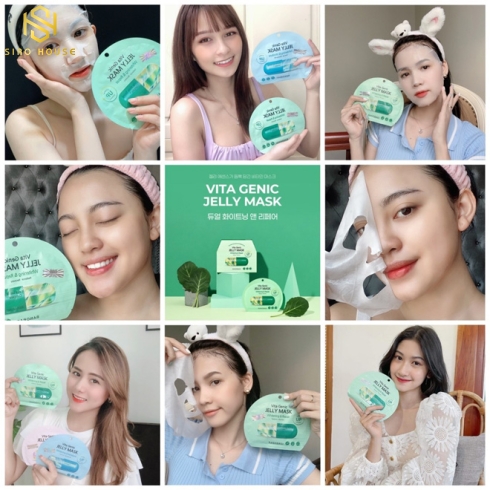 Mặt nạ Banobagi Vita Genic Relaxing Jelly Mask Xanh Lá