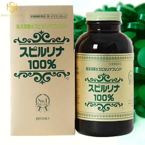 Tảo xoắn Spirulina Nhật Bản – 2200 viên