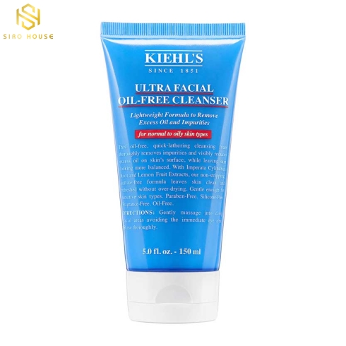 Sữa rửa mặt da dầu KIEHLS Ultra Facial Oil-Free Cleanser 150mL