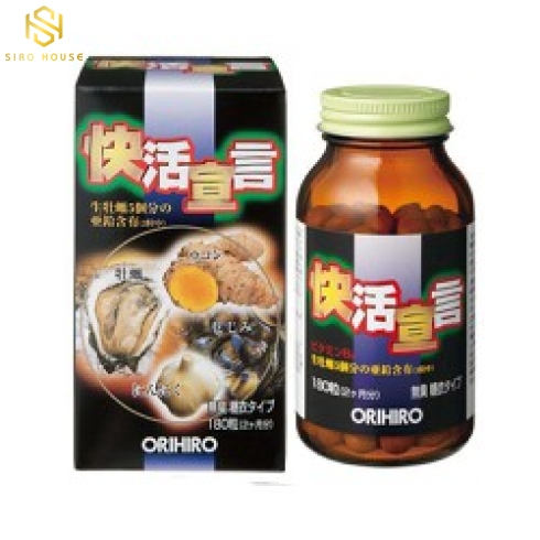 Viên uống tinh chất hàu, nghệ, tỏi ORIHIRO 180 viên