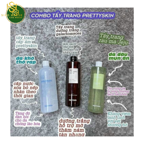 Nước Tẩy Trang GALACTOMYCES PRETTESKIN 500mL