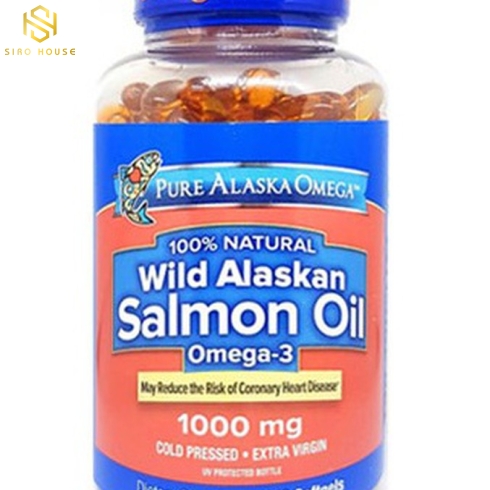 Viên dầu cá hồi Pure Alaska Omega Wild Alaskan Salmon Oil 1000mg