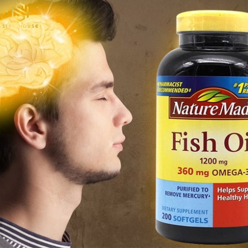 Dầu cá NATURE MADE Fish Oil 1200mg 360mg Omega-3 300 viên