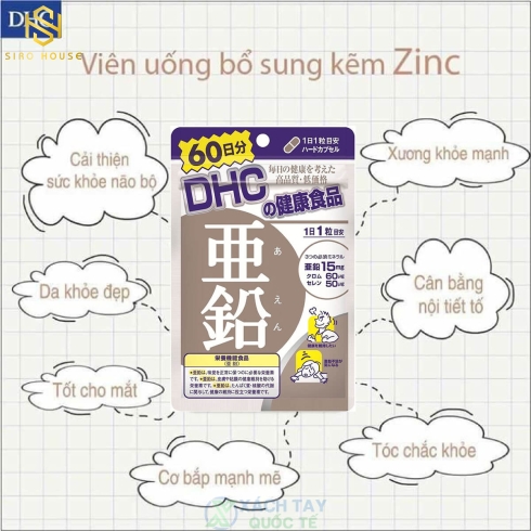 Viên uống bổ sung Kẽm DHC ( 60 vien)