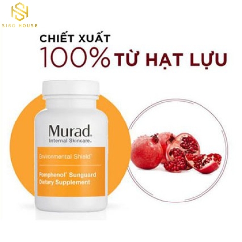 Viên uống chống nắng nội sinh MURAD Pomphenol Sunguard Dietary Supplement 60 viên 