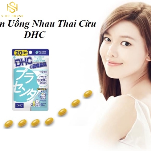Da trắng hồng căng mịn chỉ với 3 Viên uống DHC nhau thai cừu 3600mg Nhật Bản mỗi ngày