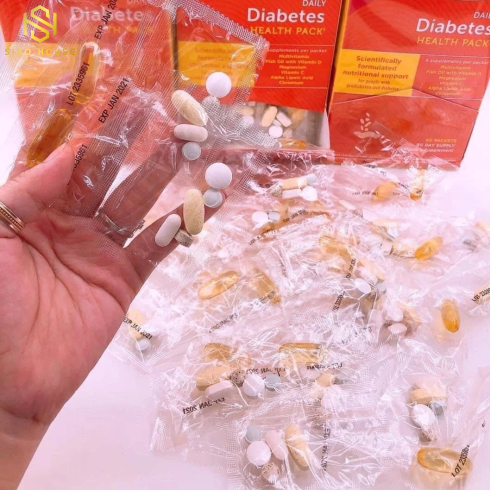 Viên uống điều hòa tiểu đường NATURE MADE Diabetes Health 60 Gói