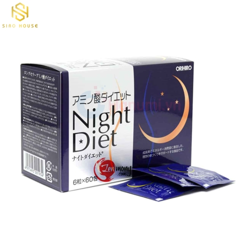 Viên uống giảm cân ORIHIRO Night Diet 60v