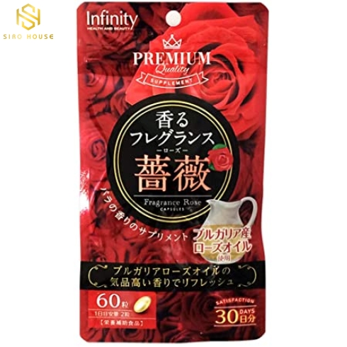 Viên Uống Thơm Cơ Thể Premium Infinity Fragrance Rose