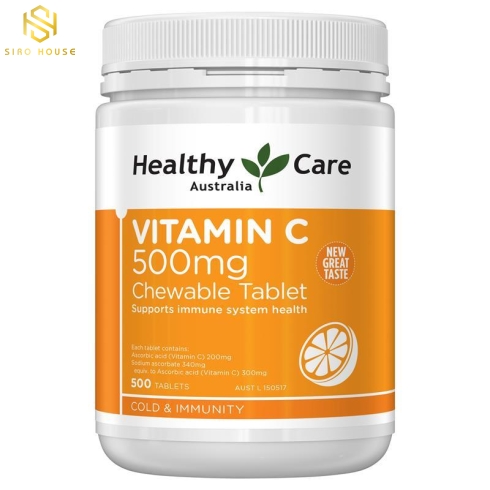 Viên bổ sung Vitamin C HEALTHY CARE 500mg 500 viên