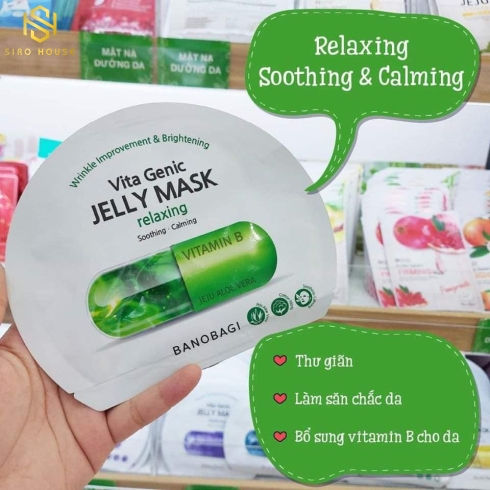 Mặt nạ Banobagi Vita Genic Relaxing Jelly Mask Xanh Lá