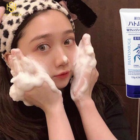 Sữa rửa mặt ý dĩ HATOMUGI Hatomugi Moisturizing & Facial Washing The Facial Foam 130g - 170g