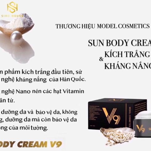Kem body V9 Sun Body Cream 180g