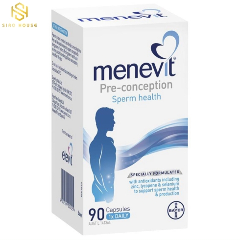 Viên uống hỗ trợ sinh sản dành cho nam giới MENEVIT 90 viên 