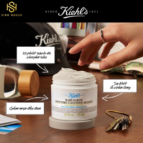 Mặt nạ đất sét KIEHL’S Rare Earth Deep Pore Cleansing Masque