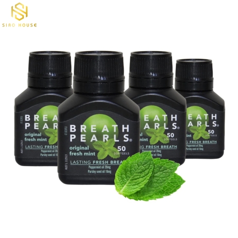 Viên Uống Thơm Miệng BREATH PEARLS Úc 50 viên