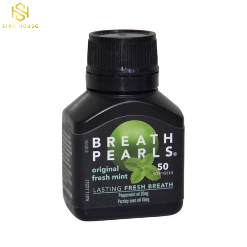 Viên Uống Thơm Miệng BREATH PEARLS Úc 50 viên