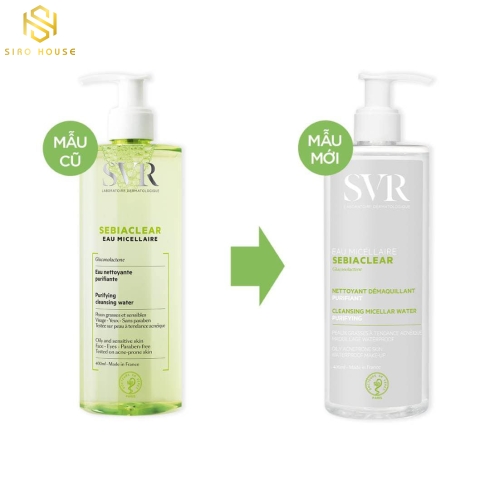Nước Tẩy Trang Làm Sạch Sâu Loại Bỏ Dầu Nhờn SVR Sebiaclear Eau Micellaire 400ml