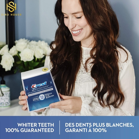 Miếng Dán Trắng Răng Crest 3D Whitestrips Professional White Levels 12 Whiter 