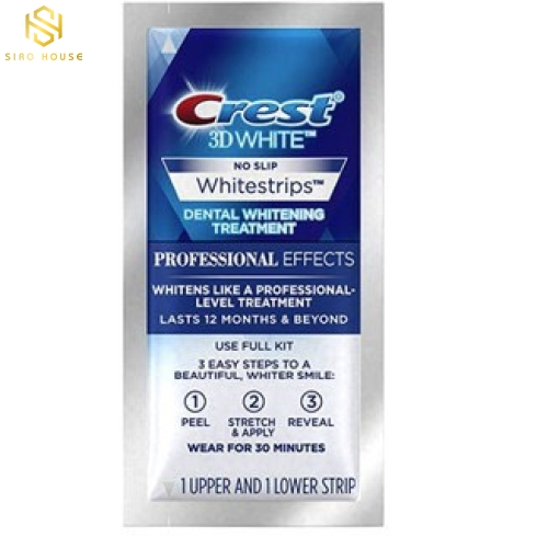 Miếng Dán Trắng Răng Crest 3D Whitestrips Professional White Levels 12 Whiter 