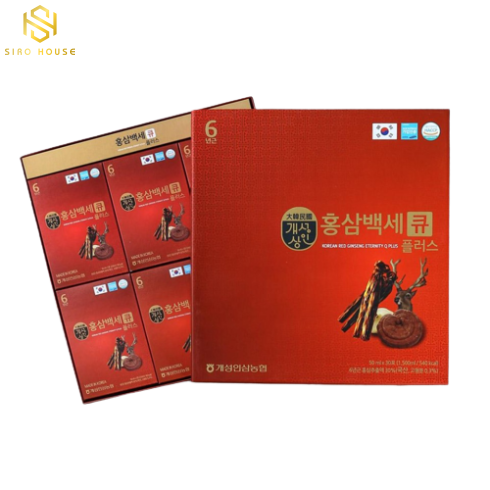 Nước hồng sâm nhung hươu linh chi NONGHYUP Korean Red Ginseng Eternity Q Plus 30 gói x 50mL
