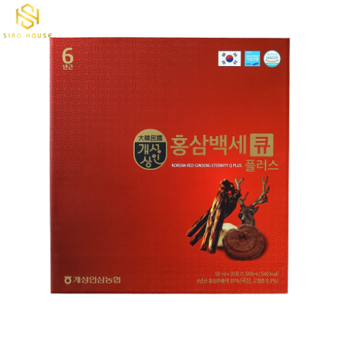 Nước hồng sâm nhung hươu linh chi NONGHYUP Korean Red Ginseng Eternity Q Plus 30 gói x 50mL