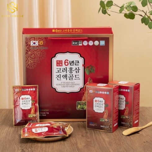 Nước Hồng Sâm SMS BIO PHARM Hàn Quốc hộp 30 gói x 70ml 