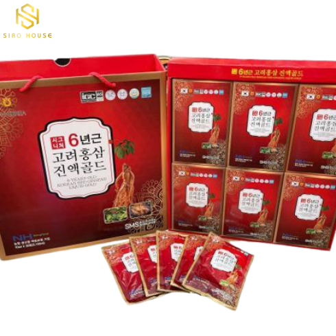Nước Hồng Sâm SMS BIO PHARM Hàn Quốc hộp 30 gói x 70ml 