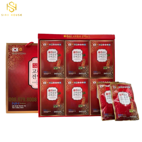 Nước Hồng Sâm SMS BIO PHARM Hàn Quốc hộp 30 gói x 70ml 