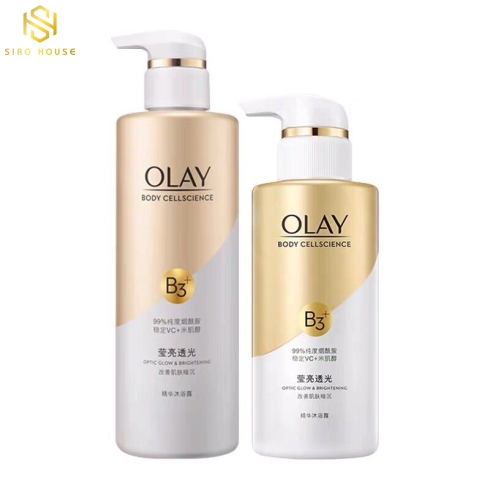 Set 500ml Sữa Tắm Olay B3+Vit C & 250ml Dưỡng Thể Niacinamide dưỡng ẩm trắng da