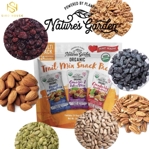 Hạt hỗn hợp HEART HEALTHY Trail Mix Snack Packs Multi Pack (Gói 24 túi nhỏ x 34g)
