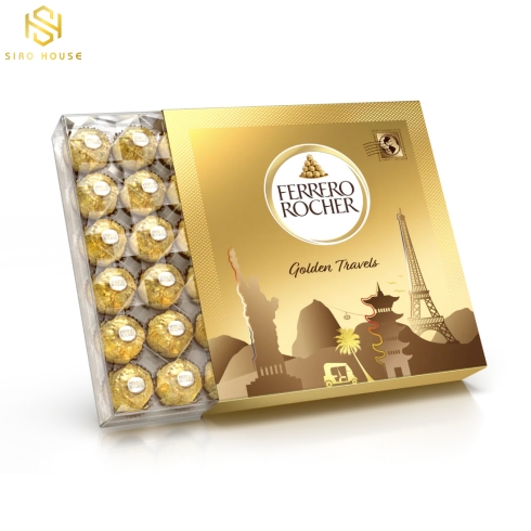 Socola sữa FERRERO ROCHER GOLDEN TRAVEL hộp 48 viên