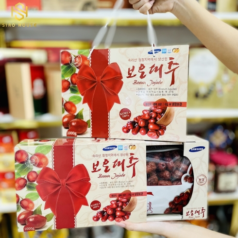 Táo Đỏ Sấy Khô Hàn Quốc Samsung Boeun Jujube 1KG