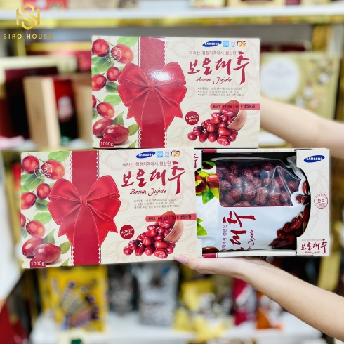 Táo Đỏ Sấy Khô Hàn Quốc Samsung Boeun Jujube 1KG