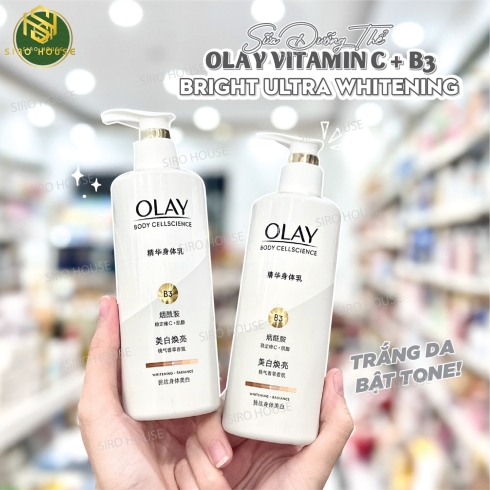 [Nội địa Trung] Sữa dưỡng thể OLAY Body Cellscience B3 + Vitamin C 260g.
