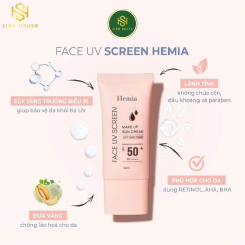 Kem chống nắng SAMSUNG Hemia Face Uv Screen SPF 50+ PA++++ 50ml