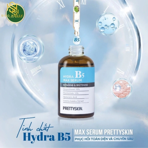 Tinh chất phục hồi cho da dầu PrettySkin Multi Hydra B5 Max Serum 50ml (Xanh đậm)