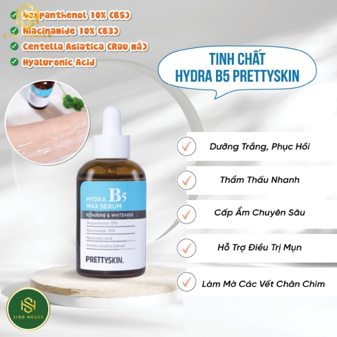 Tinh chất phục hồi cho da dầu PrettySkin Multi Hydra B5 Max Serum 50ml (Xanh đậm)