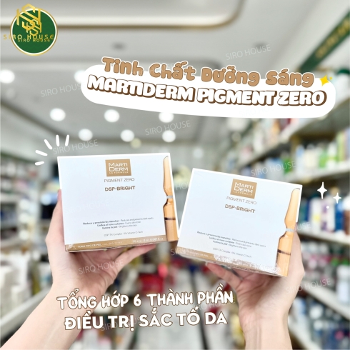 Tinh chất MARTI DERM Pigment Zero DSP Bright Ampoule (Hộp trắng 30 ống x 2mL)