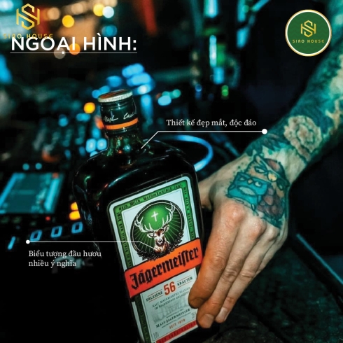 Rượu 56 vị thảo mộc JAGERMEISTER 1000mL 